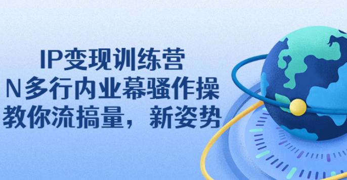 【副业2730期】IP如何变现：抖音IP变现训练营，教你流搞量变现