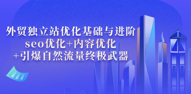 【副业3722】外贸独立站怎么做：外贸独立站seo优化基础与进阶，引爆seo自然流量